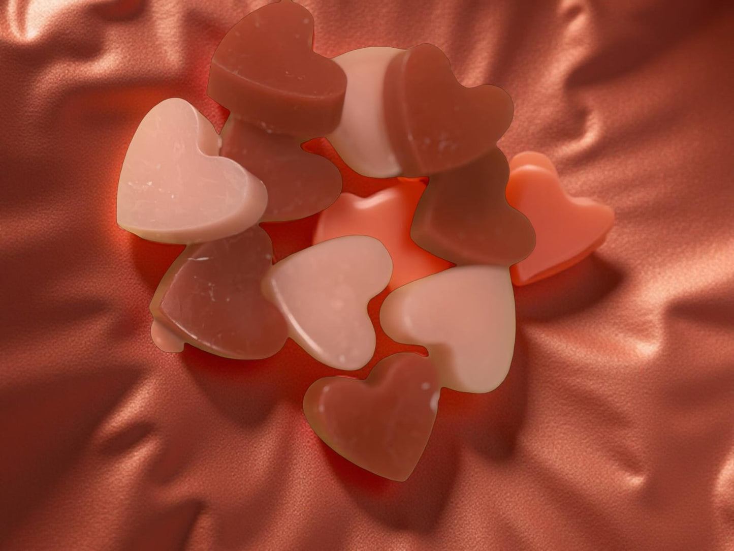 Small Palm-Size Heart Candle Melts