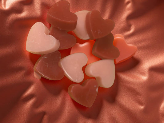 Small Palm-Size Heart Candle Melts